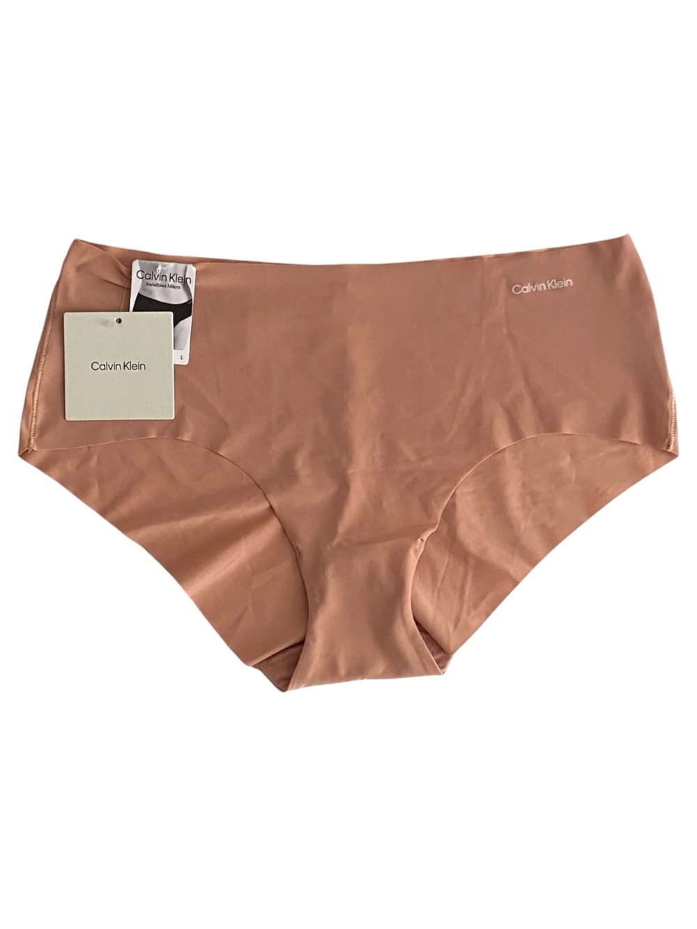 Calvin Klein Invisible Micro Hipster Underwear Panties in nude Women's Size L
